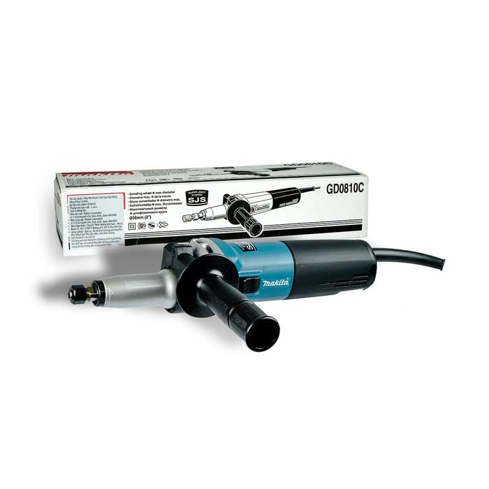 Máy mài khuôn Makita GD0810C công suất 750W, chấu bóp 8mm loại nóng dài, công tắc trượt