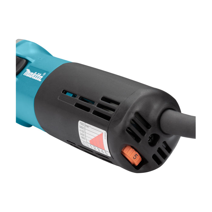 Máy mài khuôn Makita GD0810C công suất 750W, chấu bóp 8mm loại nóng dài, công tắc trượt
