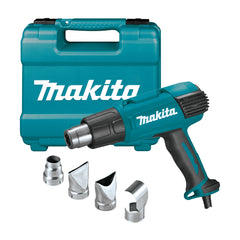HG6530VK: Thân máy + bộ phụ kiện đầu thổi bảo vệ kính (PR00000028), đầu thổi rộng (PR00000029), đầu thổi dạng phản xạ nhiệt (PR00000030), đầu thổi nóng dạng hội tụ (PR00000031) + kèm vali nhựa