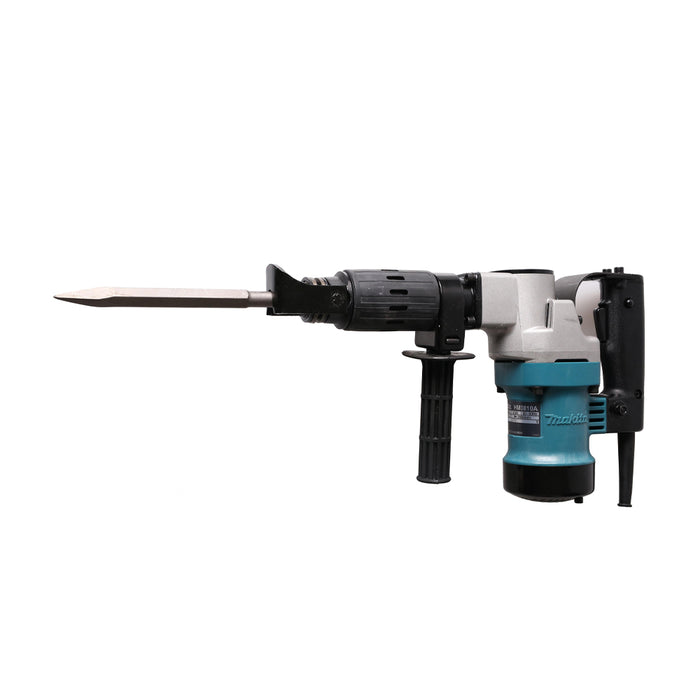 Máy đục bê tông Makita HM0810 công suất 900W lực đập 7.6J đuôi lục giác 17mm, đầu kẹp mũi dạng gạt lẫy