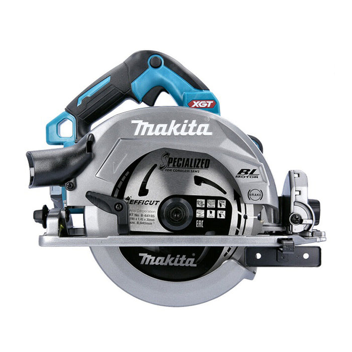 Máy cưa đĩa dùng Pin 40Vmax XGT Makita HS004G, đường kính lưỡi 185/190mm, có kết nối không dây AWS, sử dụng cùng thanh dẫn hướng