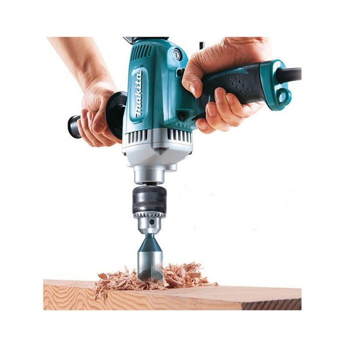 Máy khoan gỗ thép Makita M6201B (MT621) công suất 750W, đầu kẹp 13mm, tay cầm phụ dạng đứng