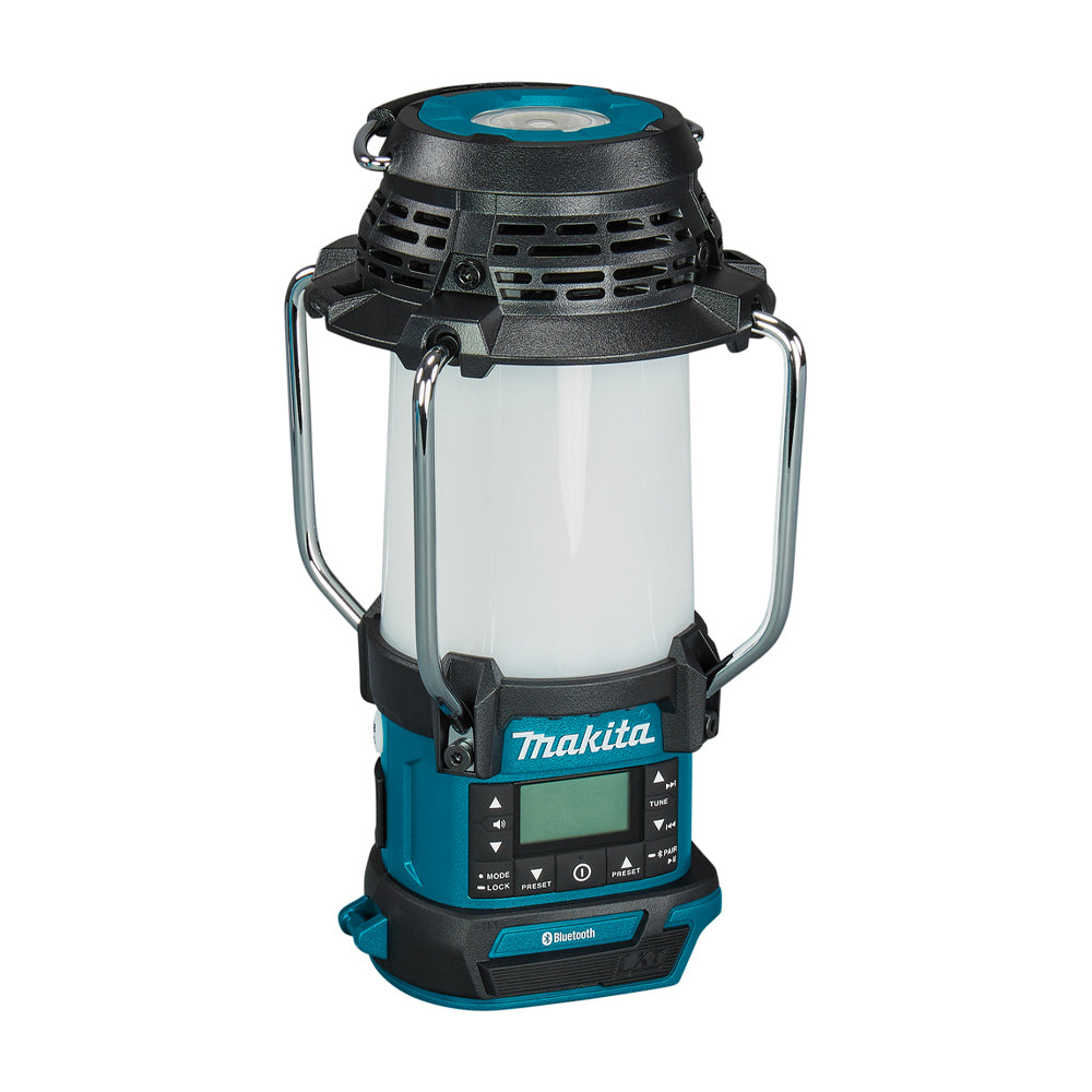 Máy nghe nhạc di động Makita DMR057 tích hợp radio và đèn lồng, dùng được với pin 18V LXT, 14.4V LXT