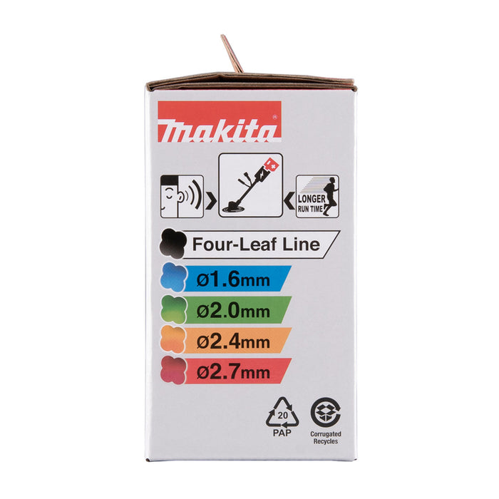 Chén cước cắt cỏ Makita 1911Y2-9 đường kính chén 5 inch, loại nút vặn tháo lắp nhanh (121M10L) trục ren M10x1.25LH, sợi cước 4 cạnh cho cỏ cao