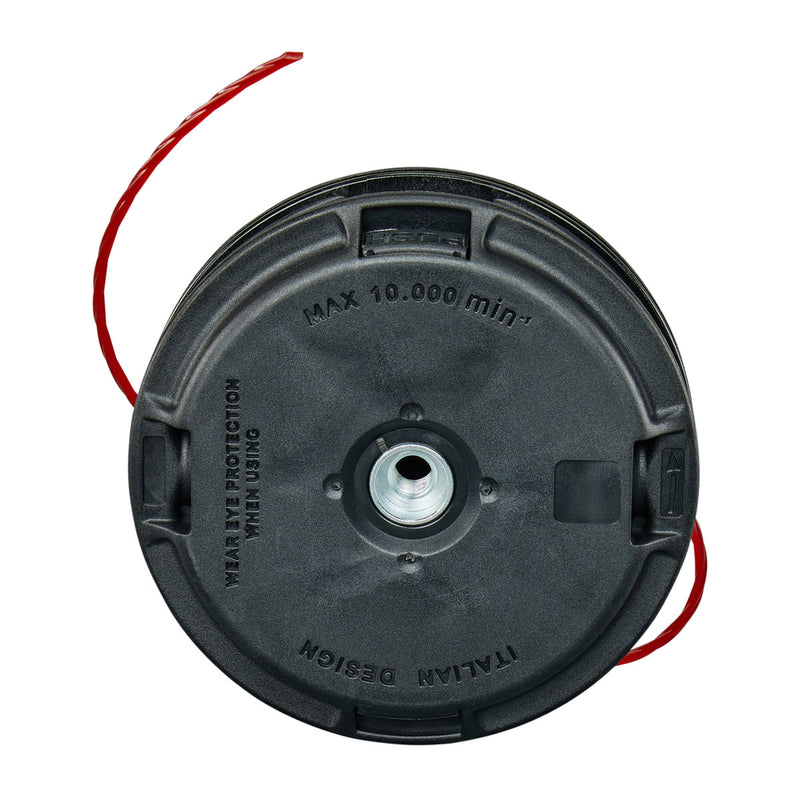 Chén cước cắt cỏ Makita 1911Y2-9 đường kính chén 5 inch, loại nút vặn tháo lắp nhanh (121M10L) trục ren M10x1.25LH, sợi cước 4 cạnh cho cỏ cao