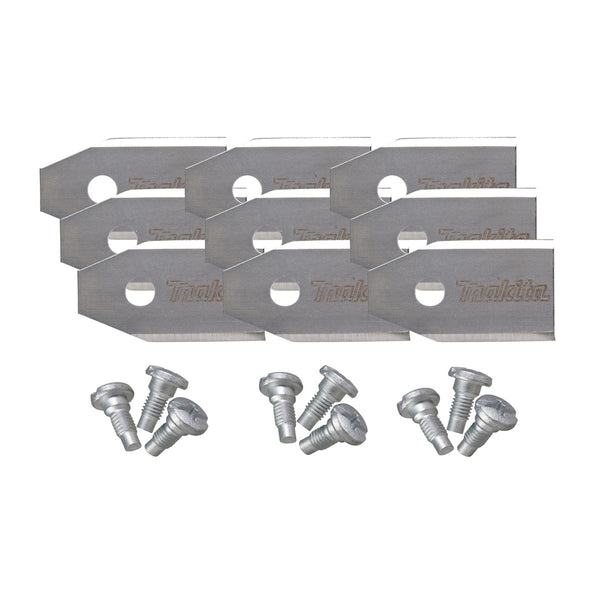 Hộp 9 lưỡi cắt cỏ Makita 1913M9-3 kích thước 240mm dùng cho Robot cắt cỏ Pin RM350D