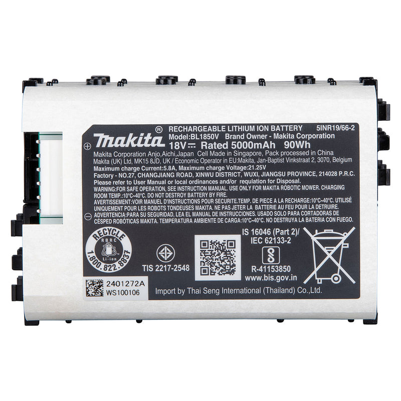 Pin 18V LXT chuyên dụng, dung lượng 5.0Ah Makita BL1850V mã số 1914M2-3