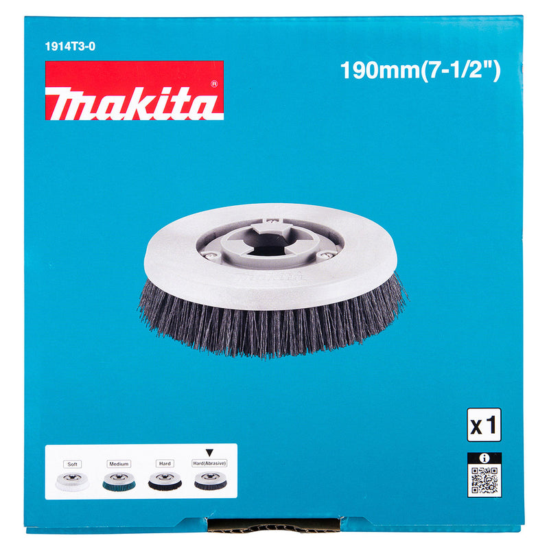 Bàn chải chà sàn lông cứng có nhám Makita 1914T3-0 đường kính 190mm