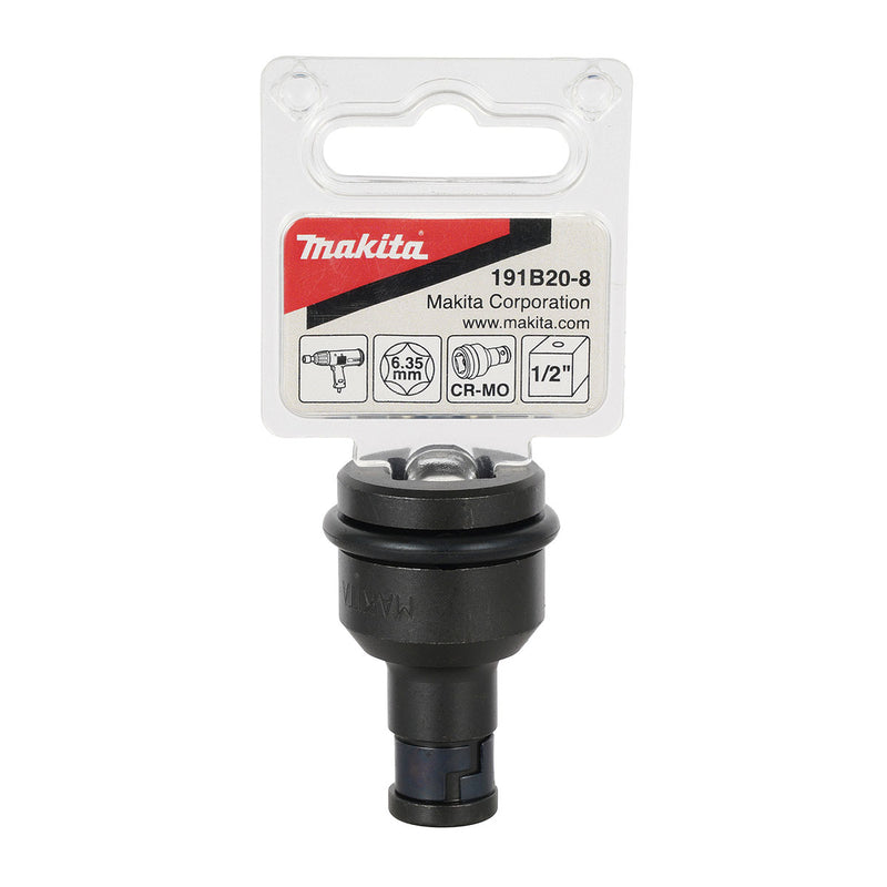 Đầu chuyển đổi từ cốt bu lông 1/2 inch sang đuôi lục giác 1/4 inch (6.35mm) cho máy vặn vít Makita 191B20-8