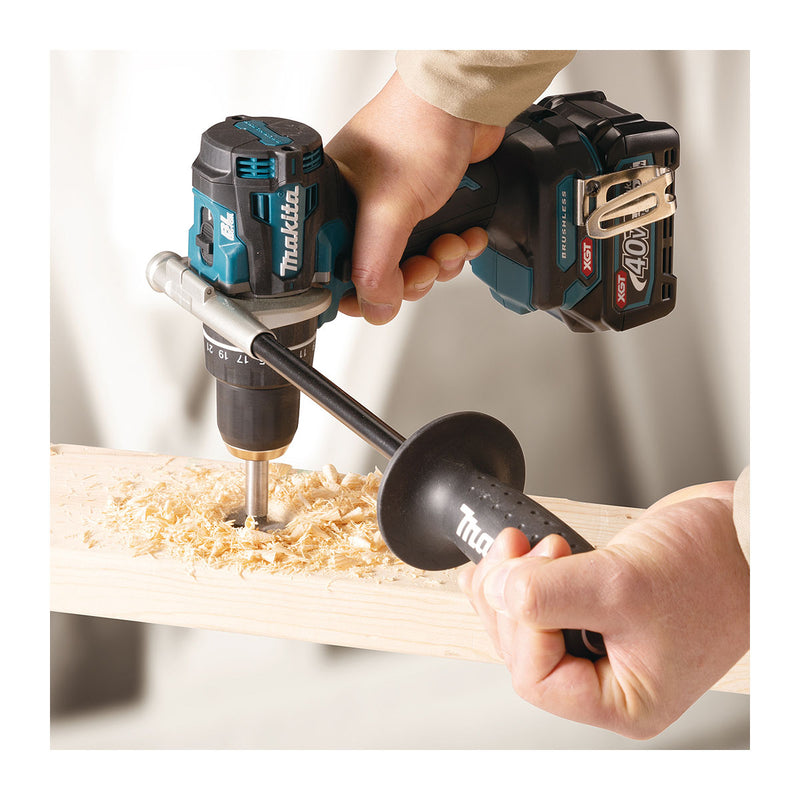 Tay cầm phụ kèm đệm ngàm tránh trầy xước máy Makita 191E41-8 dùng cho các máy DDF484, DF002G, DHP484, HP002G