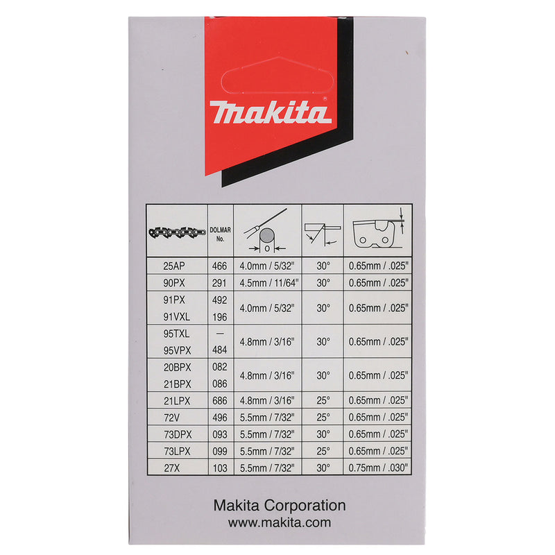 Dây xích Makita 191H01-8 chiều dài 300mm, độ dày 1.1mm, bước xích 3/8"LP, 46 mắc xích