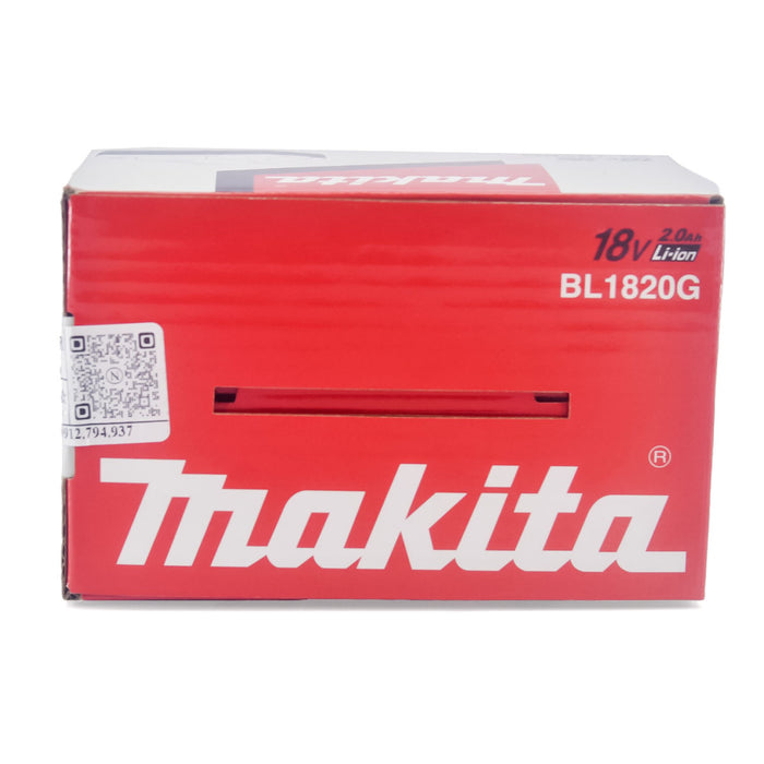 Pin 18V dung lượng 2.0Ah (dòng G tiết kiệm) Makita BL1820G, mã số 191N69-0