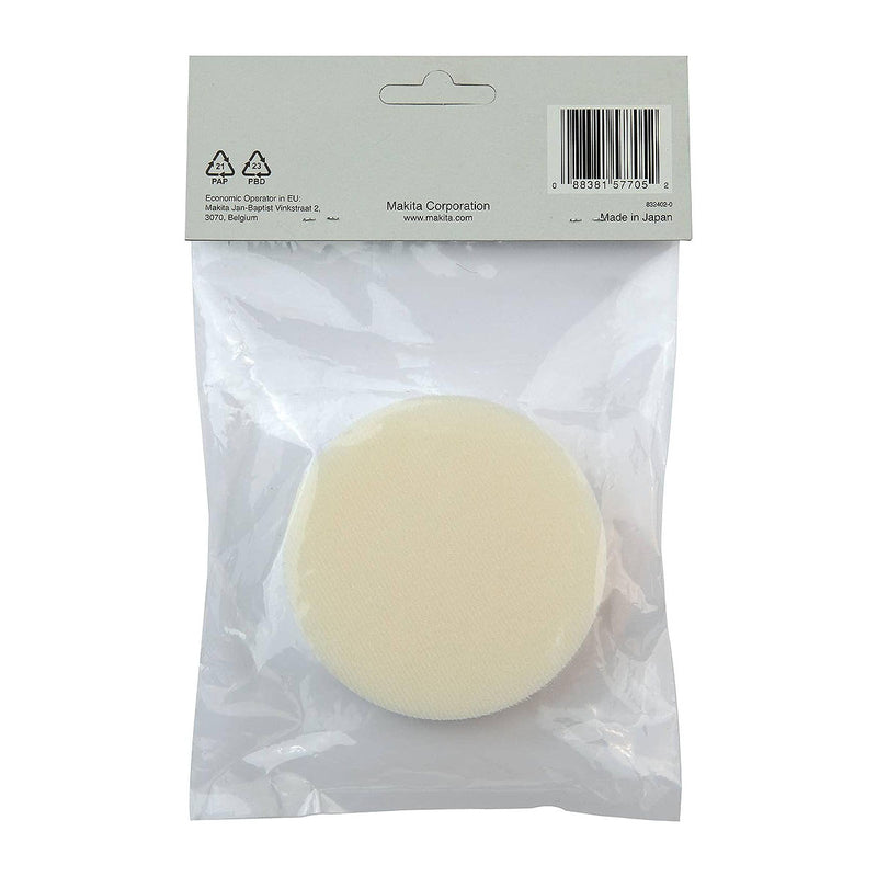 Đệm mút đánh sáp Makita 191N91-7 đường kính 80mm, đế gai & xù dùng cho máy DPV300, PV301D