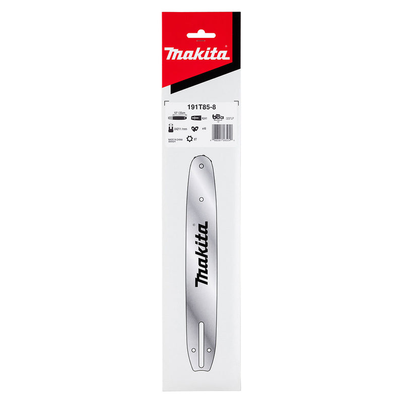 Lam xích bánh xe Makita 191T85-8 chiều dài 250mm, ngàm A041, độ dày rãnh lam 1.1mm, bước xích .325"LP