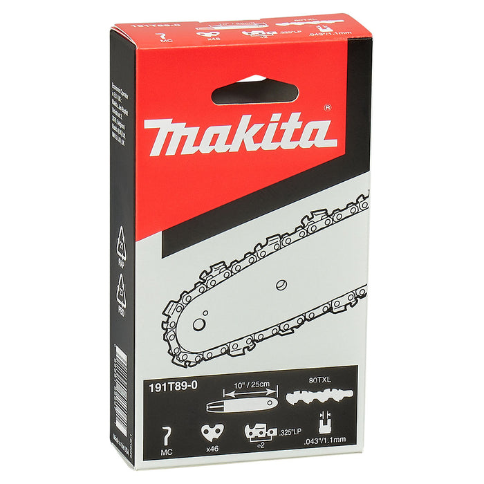 Dây xích Makita 191T89-0 chiều dài 250mm, độ dày 1.1mm, bước xích .325"LP, 46 mắt xích