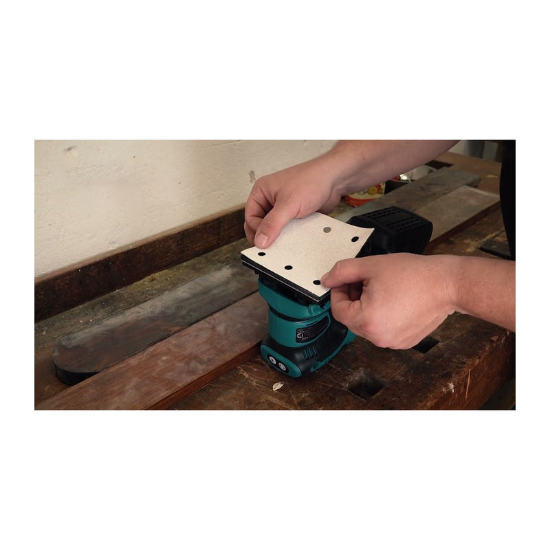 Đế nhám Makita 191Y24-8 loại gai và xù hình vuông, kích thước 112x102mm tương thích với các máy DBO480, DBO481, DBO482