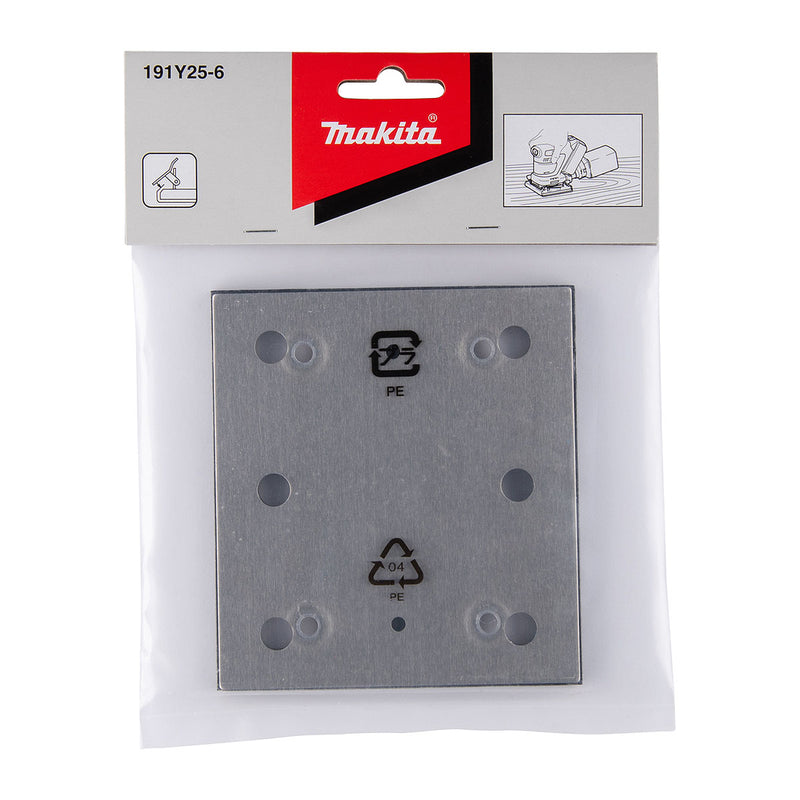 Đế nhám Makita 191Y25-6 loại đế kẹp, kích thước 140x114mm tương thích với các máy DBO480, DBO481, DBO482