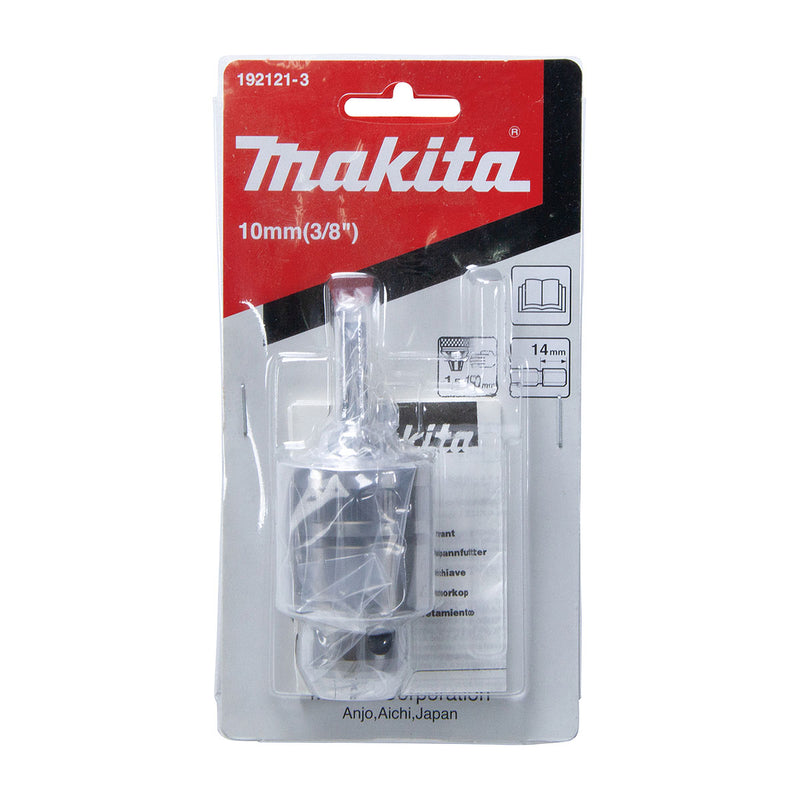 Đầu khoan kẹp dùng cho máy vặn vít Makita 192121-3 đuôi lục giác 6.35mm (1/4 inch) đầu kẹp 10mm