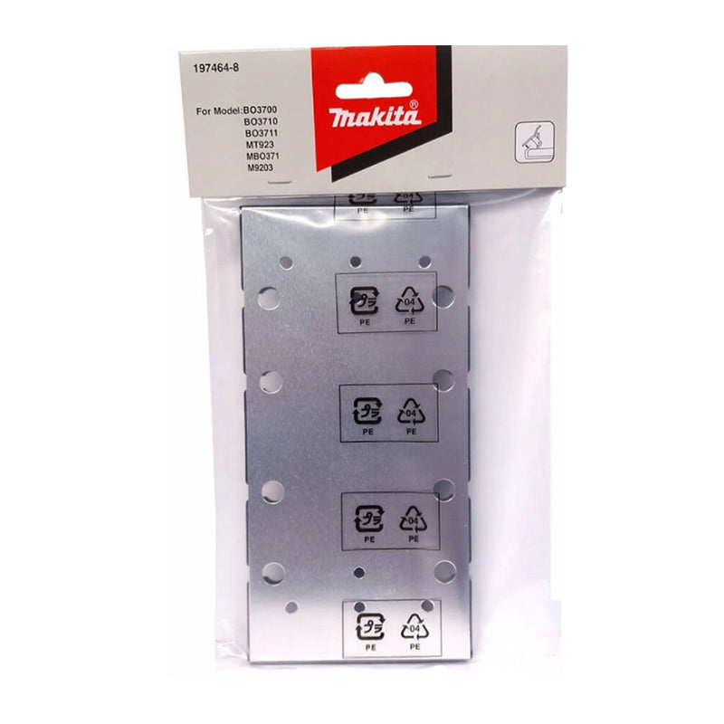 Đế nhám Makita loại đế kẹp, kích thước 90 x 185mm tương thích với các máy BO3710, BO3711, DBO380, DBO381