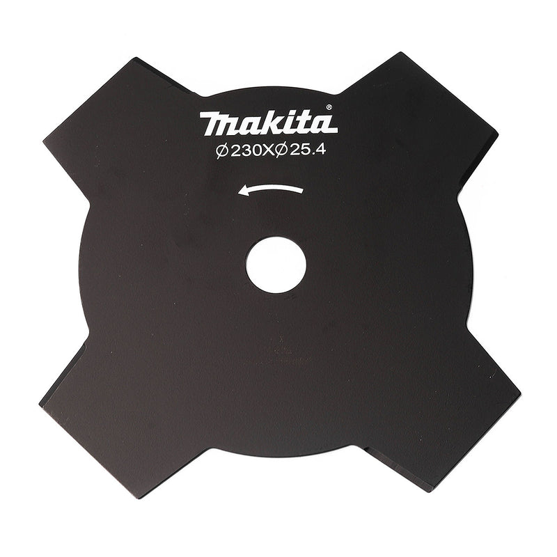 Lưỡi cắt cỏ 4 răng Makita đường kính từ 230mm-255mm, lỗ cốt 25.4mm cho cỏ cao và cứng
