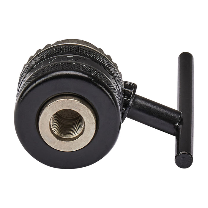 Đầu khoan kẹp, kèm khóa đầu khoan Makita 196008-1 khả năng kẹp 13mm, kích thước trục 1/2-20 UNF dùng cho máy trộn sơn DUT131