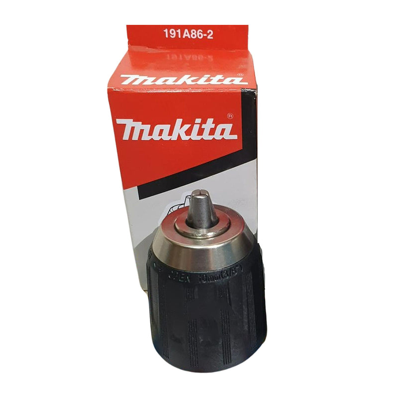 Đầu khoan không khóa 0.8 - 10mm Makita, ren 3/8 - 24 UNF dùng cho các máy khoan DA331D, DA333D, DF330D, DF332D, DF333D, HP332D, HP333D
