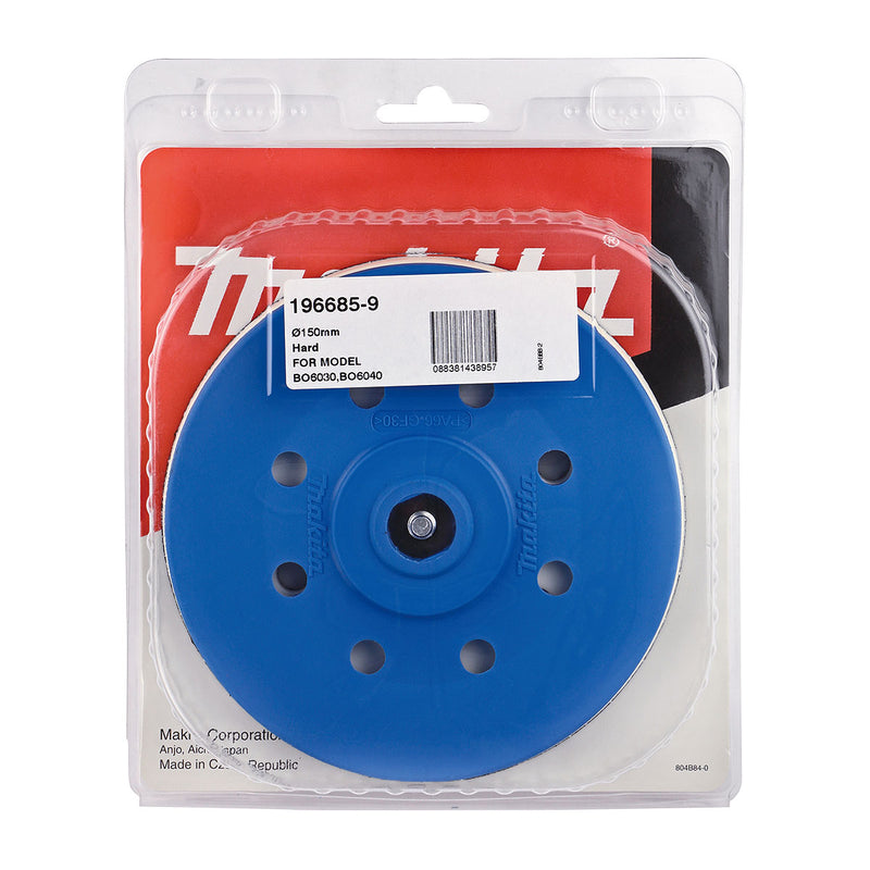 Đế chà nhám, đánh bóng Makita đường kính 150mm, loại gai & xù dùng cho máy BO6030