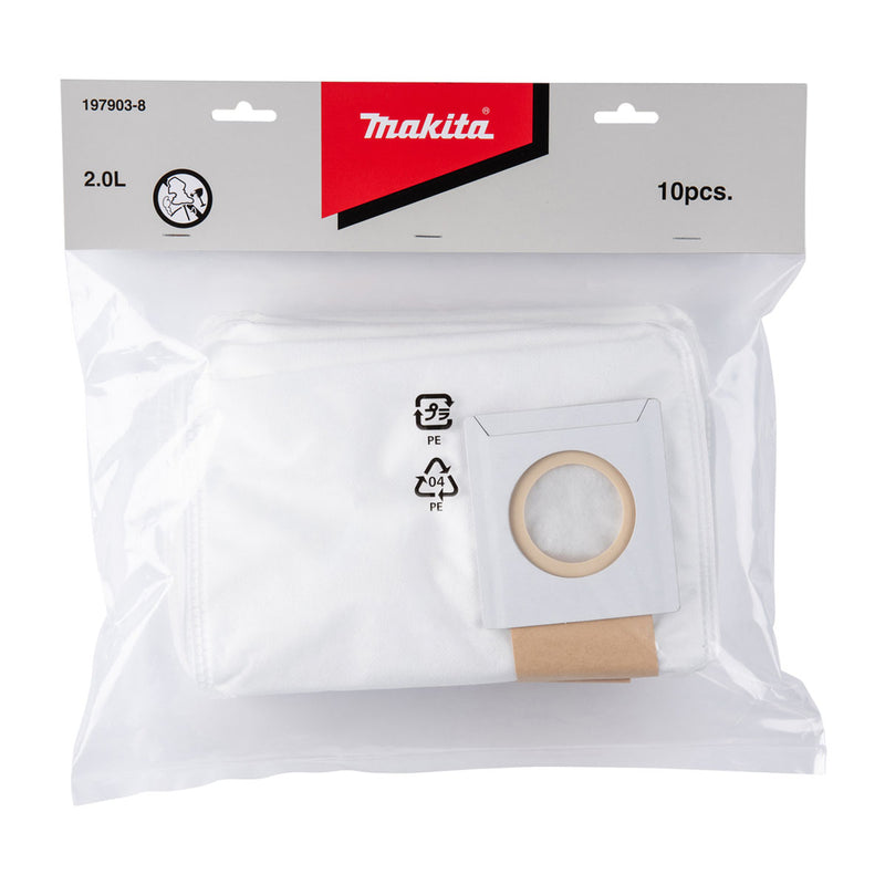 Túi chứa bụi giấy Makita dùng cho máy hút bụi DVC261, DVC265 ( 10 cái )