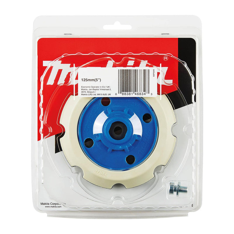 Đế chà nhám, đánh bóng Makita 197923-2 đường kính 125mm, loại gai & xù dùng cho máy DPO500, PO5000C