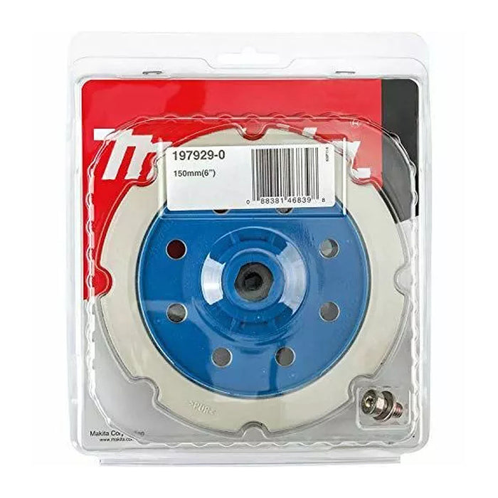 Đế chà nhám, đánh bóng Makita 197929-0 đường kính 150mm, loại gai & xù dùng cho máy DPO500, PO5000C