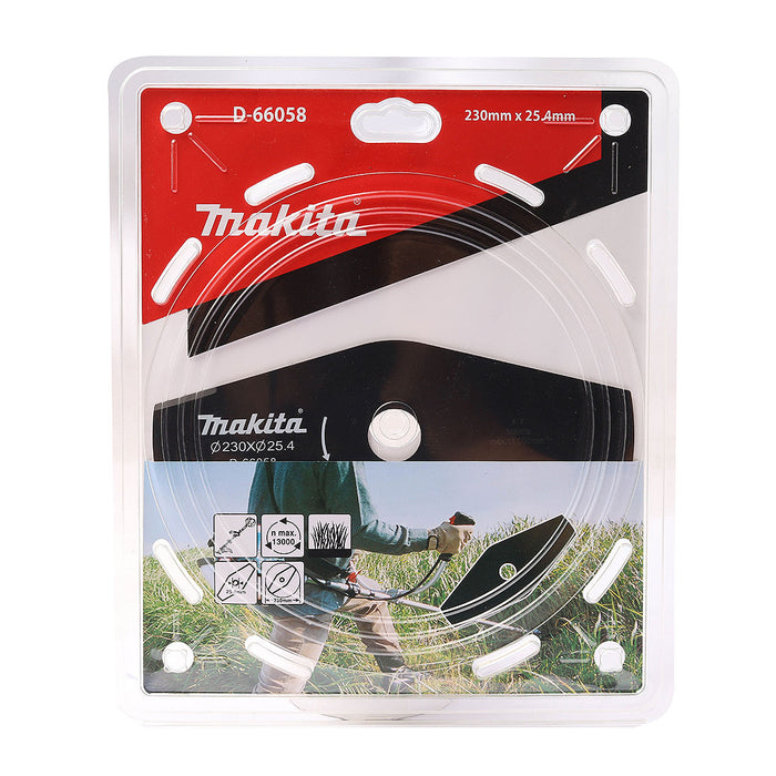 Lưỡi cắt cỏ 2 răng Makita đường kính lưỡi từ 230mm-305mm, lỗ cốt 25.4mm cho cỏ cao và cứng