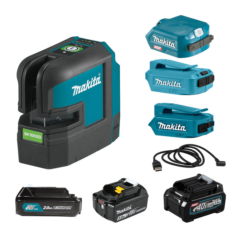 Cáp USB Makita dùng kết nối máy cân mực Laser với Pin, tương thích với các máy SK312GD, SK209GD, SK105GD, SK106GD