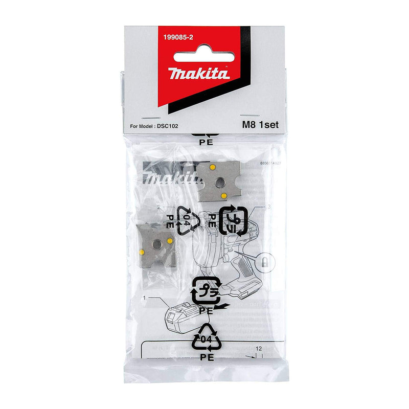 Vĩ 2 lưỡi cắt ty Inox ren Makita trục M8 dùng cho máy DSC102, SC103D