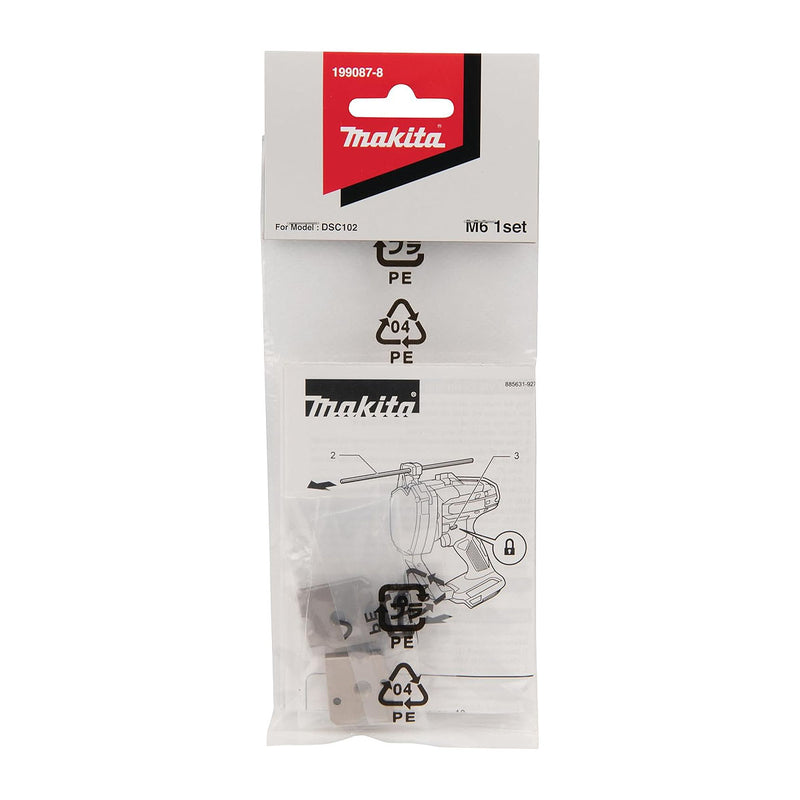 Vĩ 2 lưỡi cắt ty Inox ren Makita trục M6 dùng cho máy DSC102, SC103D