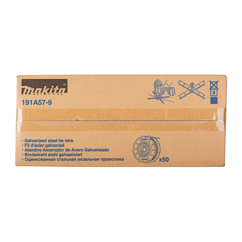 Hộp 50 cuộn dây buộc thép Makita dày 0.8mm, dài 100m dùng cho máy DTR180, DTR181