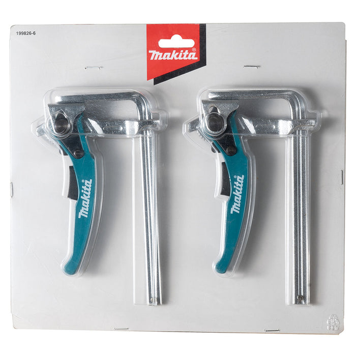 Bộ 2 kẹp cố định thanh ray dẫn hướng cắt Makita 199826-6 loại kẹp nhanh