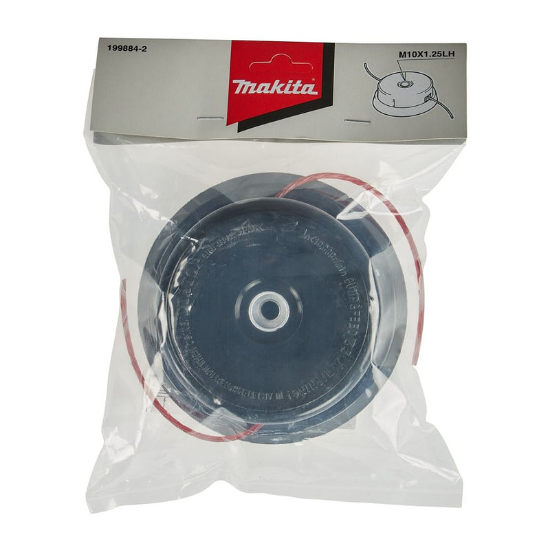 Chén cước cắt cỏ Makita 199884-2 đường kính chén 5 inch, loại tăng giảm cước bằng nút nhấn (B&F Z5L/105-M10L), trục ren M10x1.25LH, sợi cước tròn cho cỏ cao