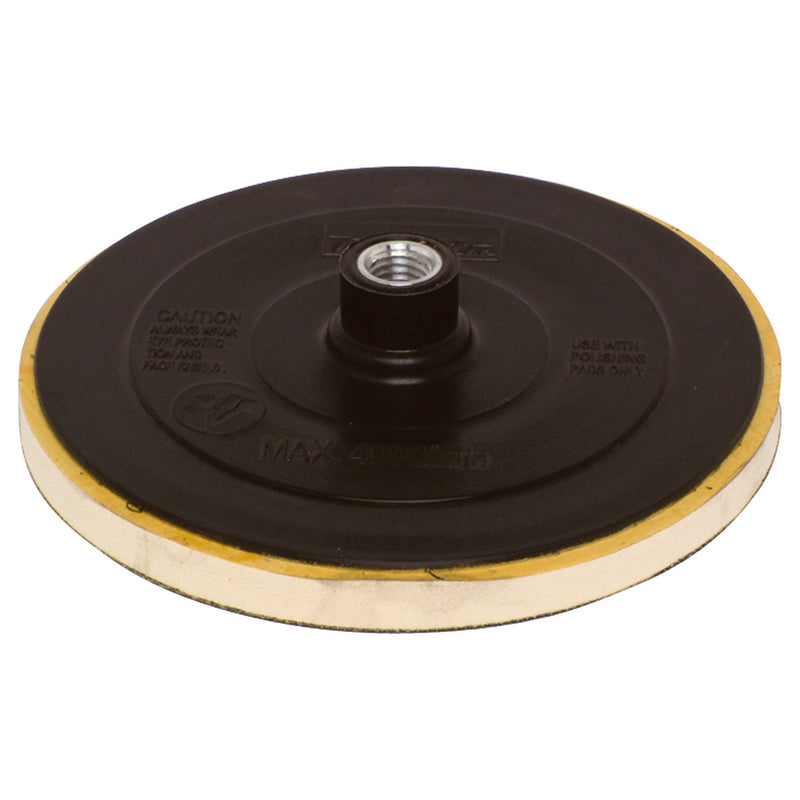 Tấm đế đánh bóng Makita 743053-3 đường kính 165mm, loại gai & xù trục ren M14 x2 (DIN) dùng cho máy đánh bóng 9237C, PV7000C