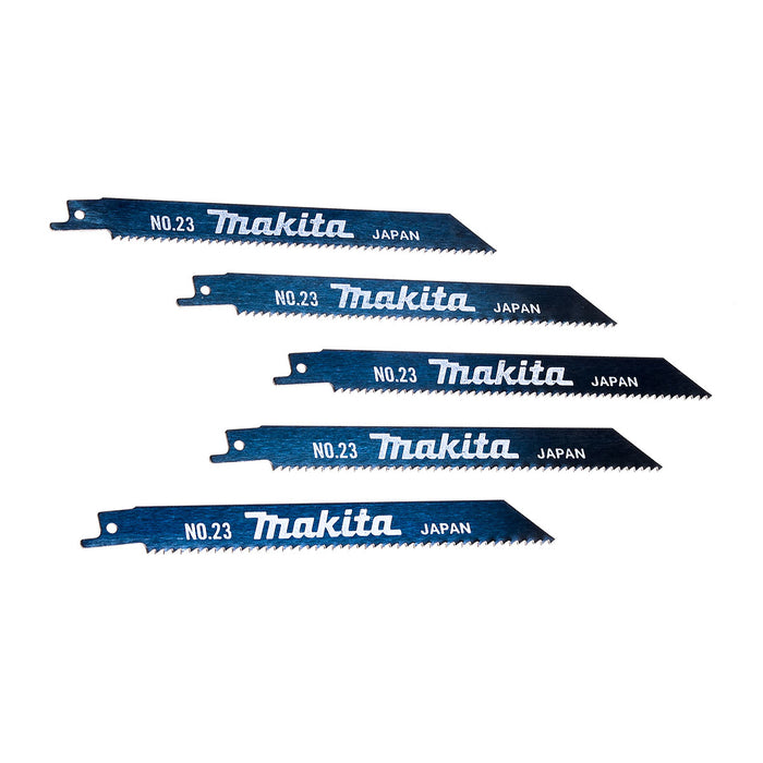 Hộp 5 lưỡi cưa kiếm HCS Makita 792148-9 dùng cho gỗ, số răng 9 TPI chiều dài 165mm ( Cấp 3 sao )