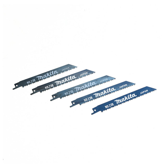 Hộp 5 lưỡi cưa kiếm HCS Makita 792707-9 loại cưa nhanh, đường cắt đẹp dùng cho gỗ, số răng 6 TPI chiều dài 150mm ( Cấp 3 sao )