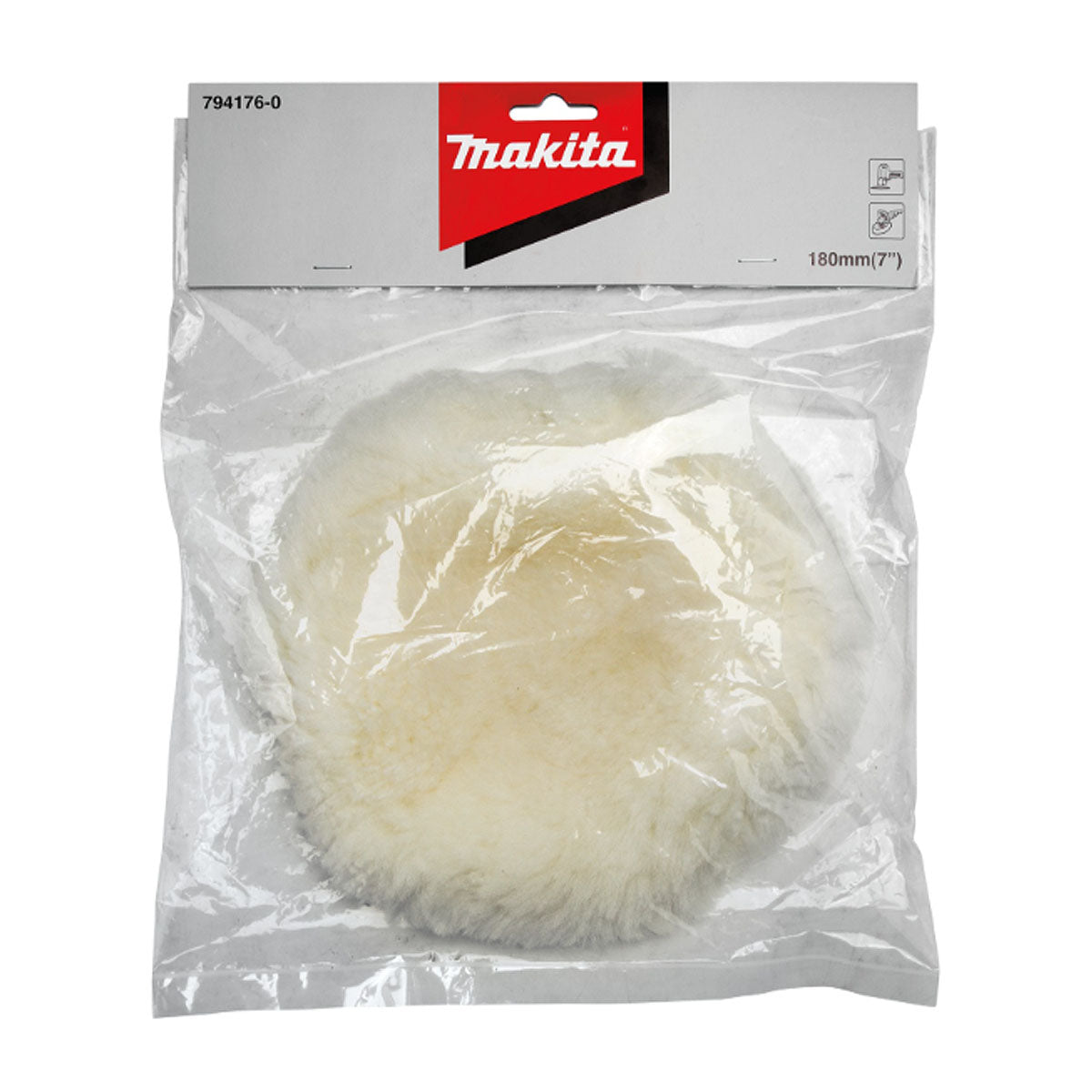 Đệm lông cừu dạng chụp Makita 794176-0 đường kính 180mm dùng cho các máy PV001G, PV7001C, 9237C