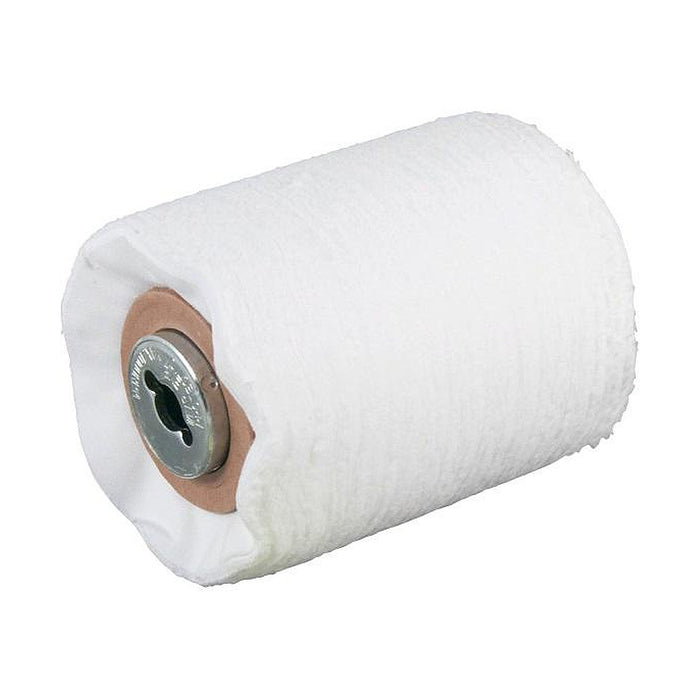 Bánh xe vải cotton cuộn Rulo Makita 794381-9 đường kính 120mm dùng cho máy chà nhám cuộn 9741 ( Cấp 3 sao )