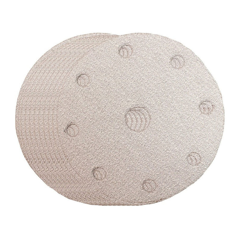 Hộp 10 giấy nhám tròn đục lỗ 150mm ( 6 inch ) Makita cho gỗ, sơn, kim loại dùng với đế gai ( Cấp 3 sao )