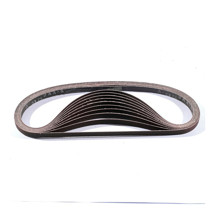 Hộp 10 giấy nhám băng kích thước 9x533mm Makita cho gỗ, sơn, kim loại tương thích với máy Makita 9032, DBS180 ( Cấp 3 sao )