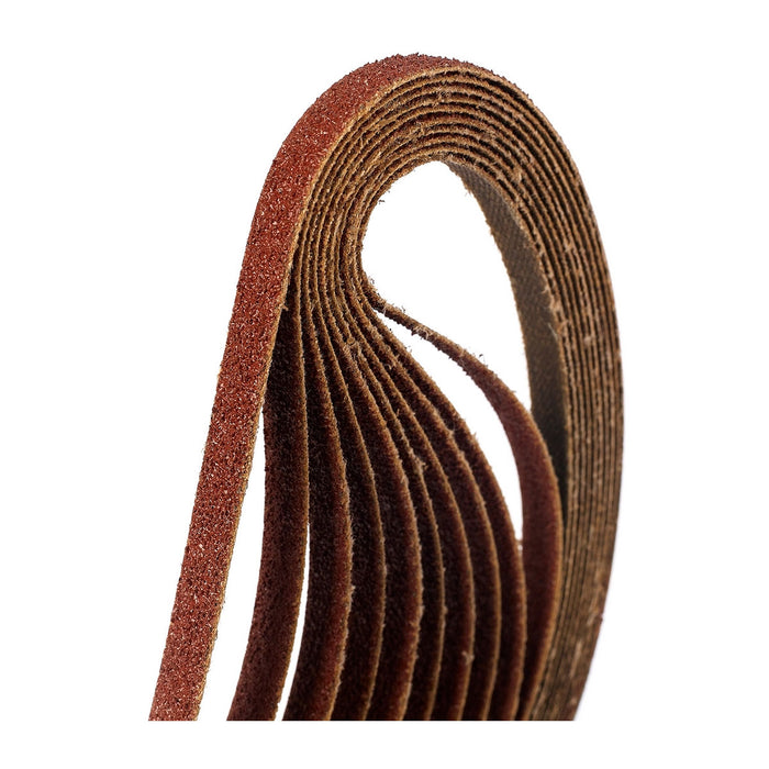 Hộp 10 giấy nhám băng kích thước 9x533mm Makita cho gỗ, sơn, kim loại tương thích với máy Makita 9032, DBS180 ( Cấp 3 sao )