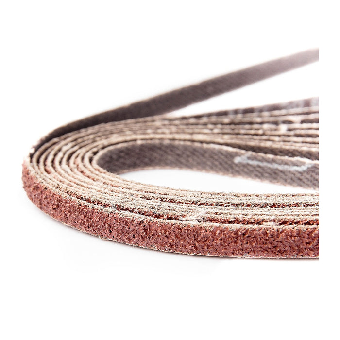 Hộp 10 giấy nhám băng kích thước 6x533mm Makita cho gỗ, sơn, kim loại tương thích với máy Makita 9032, DBS180 ( Cấp 3 sao )