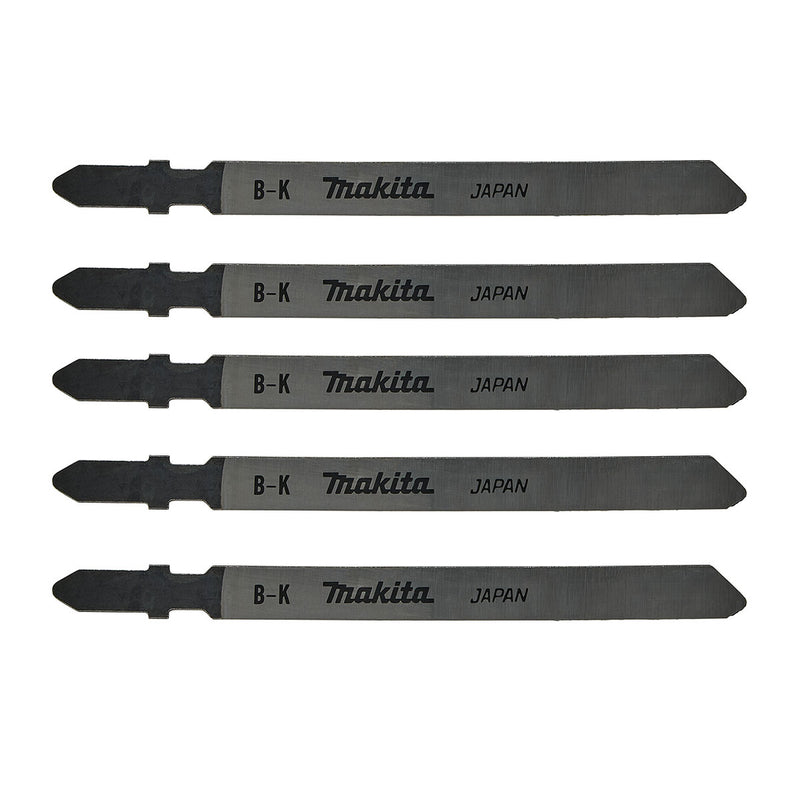 Hộp 5 lưỡi cưa lọng HCS Makita A-80416 dùng cho cắt giấy, nút chai, cao su, da thuộc, chiều dài 100mm đuôi gài kiểu B ( Cấp 3 sao )