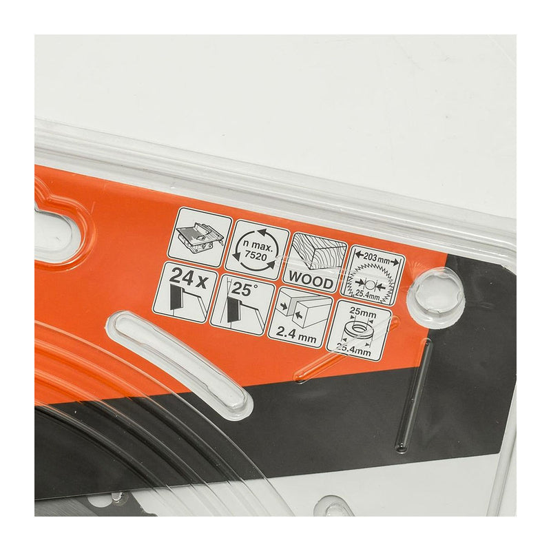 Lưỡi cưa gỗ TCT Makita đường kính 203mm, số răng từ 24-60 kiểu ATB và ATAF, lỗ cốt 25.4mm dùng cho máy cưa bàn ( Cấp 3 sao )