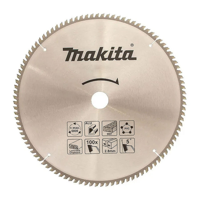 Lưỡi cưa nhôm TCT Makita đường kính 305mm, số răng từ 80-120 kiểu ATB và AFG lỗ cốt 25.4mm, dùng cho máy cưa đa góc ( Cấp 3 sao )