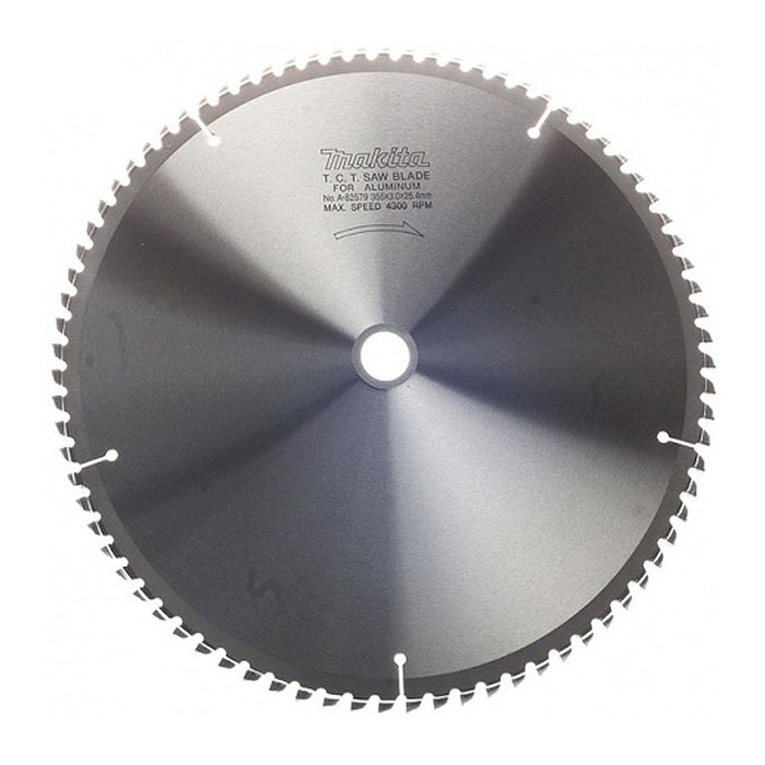 Lưỡi cưa nhôm TCT Makita đường kính 355mm, số răng từ 80-120 kiểu ATB, lỗ cốt 25.4mm và 30mm dùng cho máy cưa đa góc ( Cấp 3 sao )